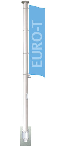 Aluminium flagpole Euromast T