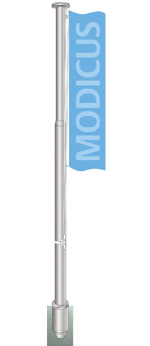 Aluminium flagpole Modicus