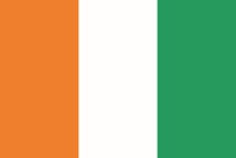 national flag of the Republic of Côte d'Ivoire