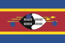 Die Fahne des Königreich von eSwatini