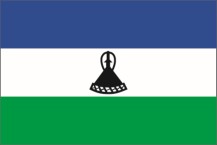 national flag of the Kingdom of Lesotho