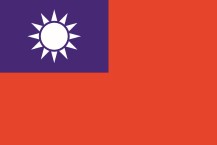 country flag of the Republic of China