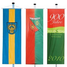 Gemeinde- und Werbefahnen als Bannerfahnen