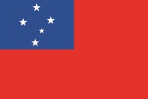 national flag of the Independent State of Samoa 