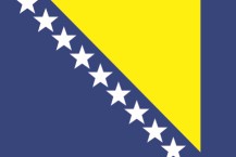 country flag of Bosnia and Herzegovina