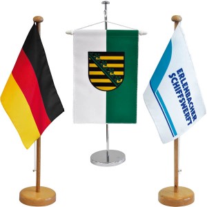Table flags and table banners for nations, states or with special motive