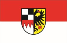 Mittelfranken Fahne mit Wappen
