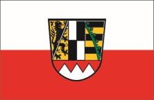 Oberfranken Flagge mit Wappen