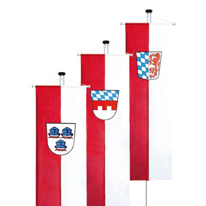 Banner flags for towns and municipalities