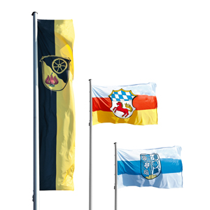 Hoisting flags for cities and municipalities