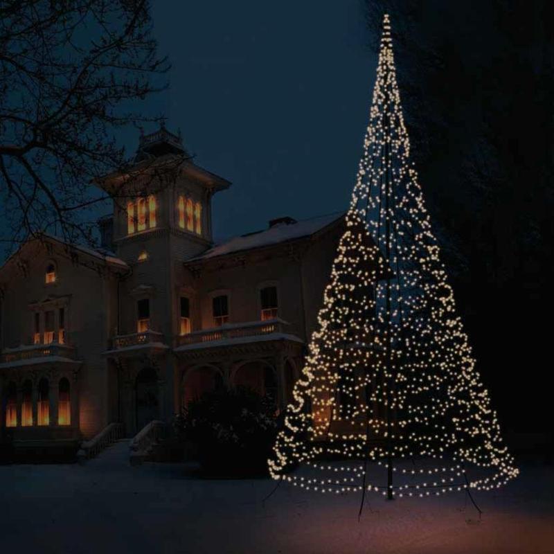 LED Lichterbaum Fahnenmast groß