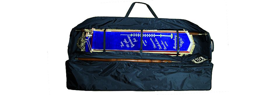 Transport bag for club flags and standards