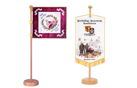 Fire brigade table banners and standards