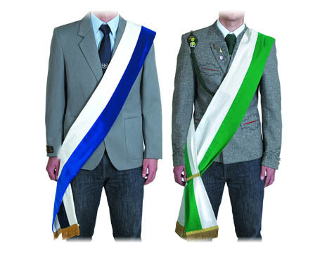 Sashes for homeland and costume clubs
