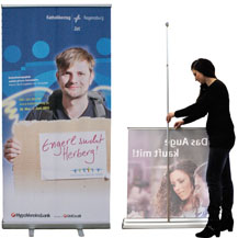 Roll-Up displays for sports clubs