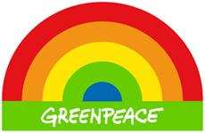 Greenpeacemit Regenbogen