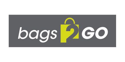 Wir führen Artikel der bekannten Marke Bags2GO Das Logo der Marke Bags2GO