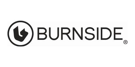 Wir führen Artikel der bekannten Marke Burnside Das Logo der Marke Burnside