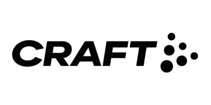 Wir führen Artikel der bekannten Marke CRAFT Das Logo der Marke CRAFT