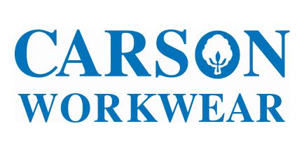 Wir führen Artikel der bekannten Marke Carson Workwear Das Logo der Marke Carson Workwear