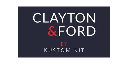 Wir führen Artikel der bekannten Marke Clayton & Ford Das Logo der Marke Clayton & Ford