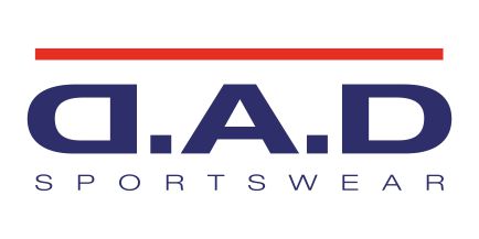 Wir führen Artikel der bekannten Marke DAD Sportswear Das Logo der Marke DAD Sportswear