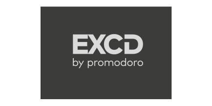 Wir führen Artikel der bekannten Marke EXCD by promodoro Das Logo der Marke EXCD by promodoro