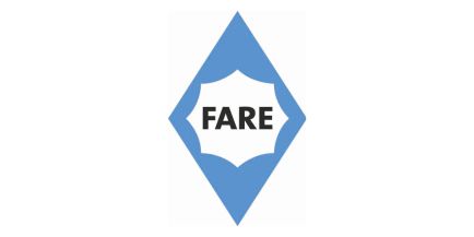 Wir führen Artikel der bekannten Marke Fare Das Logo der Marke Fare