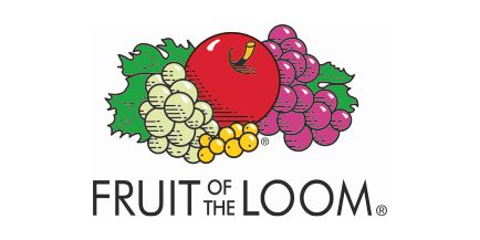 Wir führen Artikel der bekannten Marke Fruit of the Loom Das Logo der Marke Fruit of the Loom