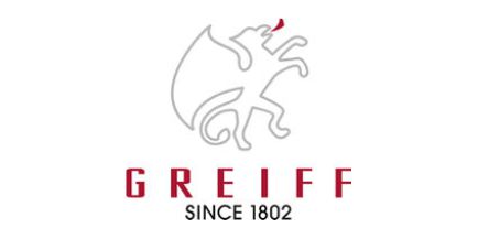Wir führen Artikel der bekannten Marke Greiff Das Logo der Marke Greiff