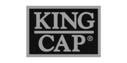 Wir führen Artikel der bekannten Marke KingCap Das Logo der Marke KingCap