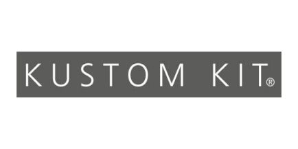 Wir führen Artikel der bekannten Marke Kustom Kit Das Logo der Marke Kustom Kit
