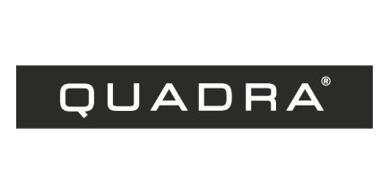Wir führen Artikel der bekannten Marke Quadra Das Logo der Marke Quadra