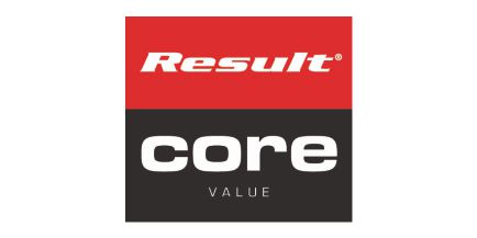Wir führen Artikel der bekannten Marke Result Core Value Das Logo der Marke Result Core Value