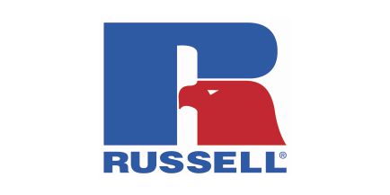 Wir führen Artikel der bekannten Marke Russell Das Logo der Marke Russell