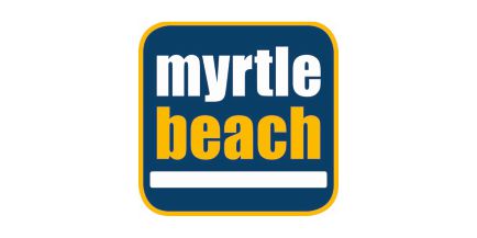 Wir führen Artikel der bekannten Marke myrtle beach Das Logo der Marke myrtle beach
