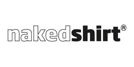 Wir führen Artikel der bekannten Marke nakedshirt Das Logo der Marke nakedshirt