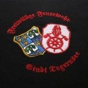 town and firebrigade crest, embroidered