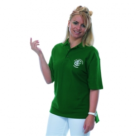 polo shirt with embroidered club motive