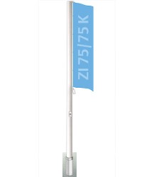 Aluminium flagpole Euromast ZI 75 / ZI 75 K