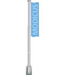 Aluminium flagpole Modicus