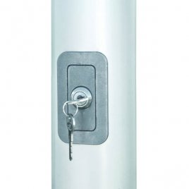 lockable hard PVC door with cylinder lock