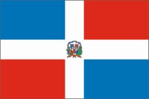 Flagge Dominikanische Republik