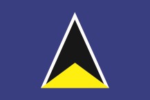 Flagge St. Lucias