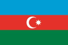 Landesfahne Aserbaidschan