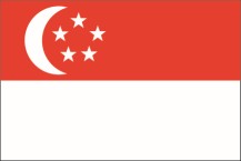 Landesfahne Singapurs