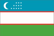 Landesfahne Usbekistan
