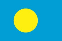 Die aktuelle Flagge von Palau
