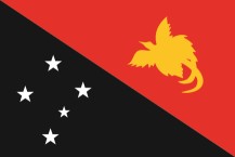 Die aktuelle Flagge Papua Neuguineas