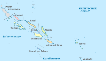 Die Lage Salomonen